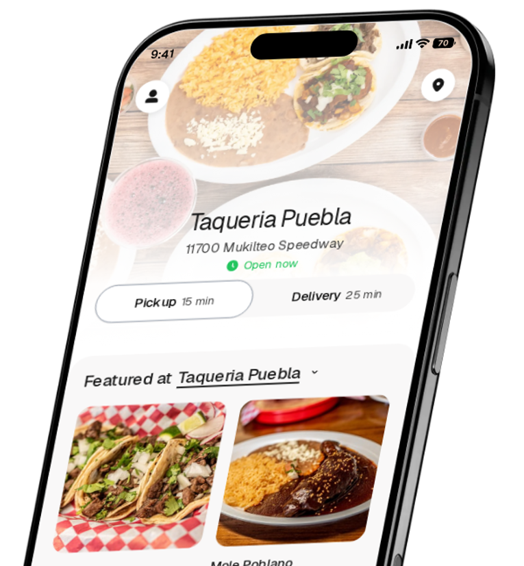 Taqueria Puebla app preview